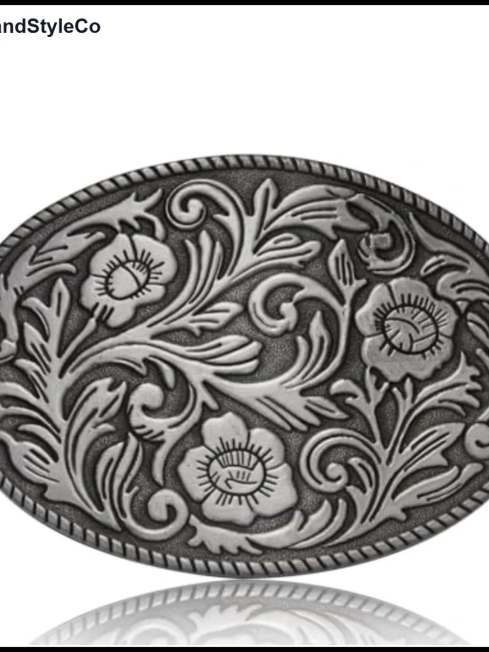 Zinc Alloy Floral Belt Buckle for Belts, Western Cowgirl, Gift